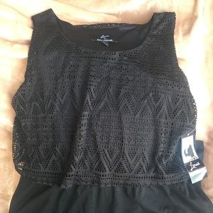 Lennie For Nina Leonard Crochet Knit Top Dress